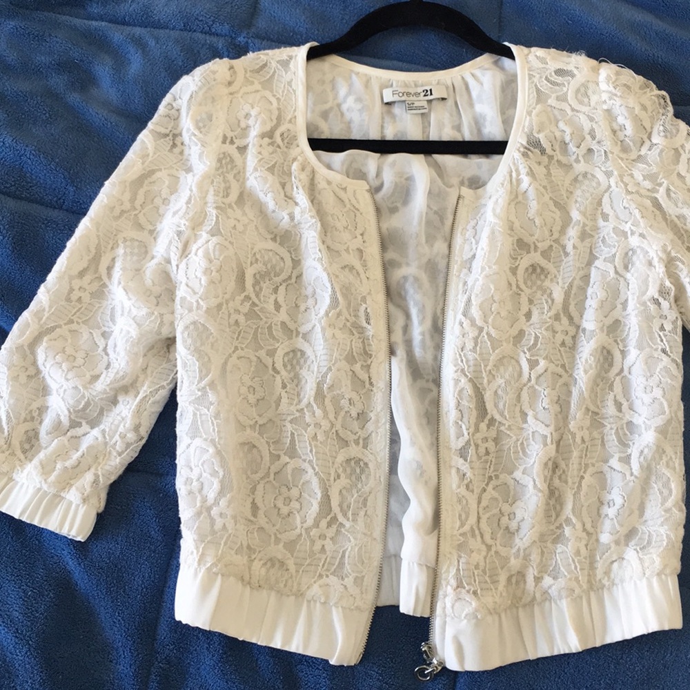 White Lace Cardigan